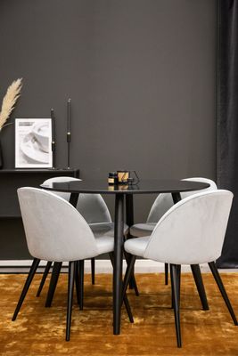 Venture Home Matgrupp Plaza med stolarna Velvet