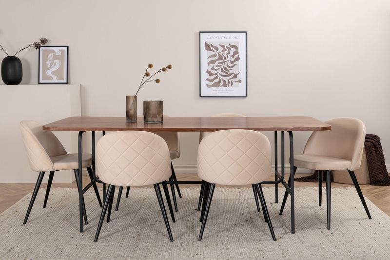 Venture Home Uno, Velvet Rektangulär Matgrupp