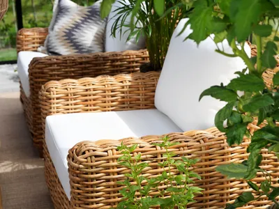 Brafab Rossvik Rottingfåtölj Natur/Vit