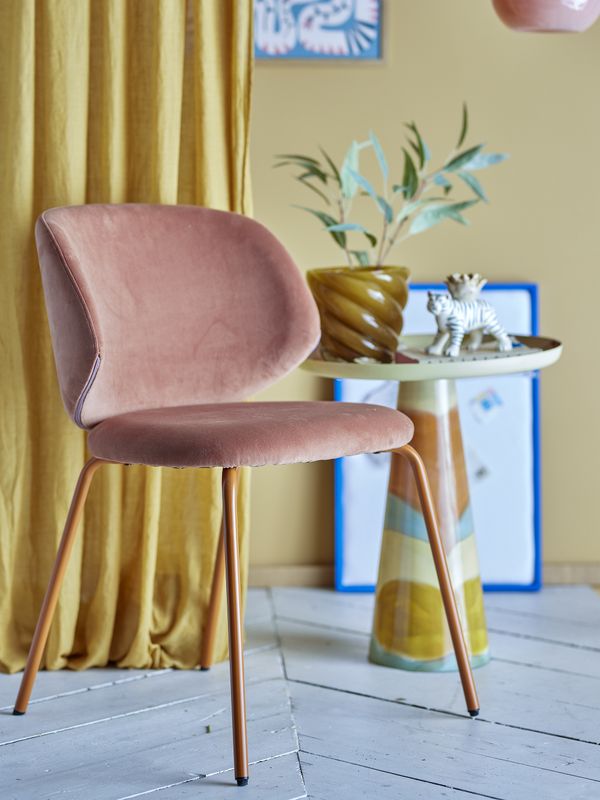 Bloomingville Ponte matstol, orange, återvunnen polyester