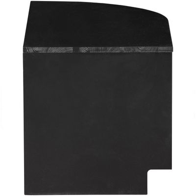 WOOOD FINCA TV-bänk Rund Höger 78 cm Djupsvart