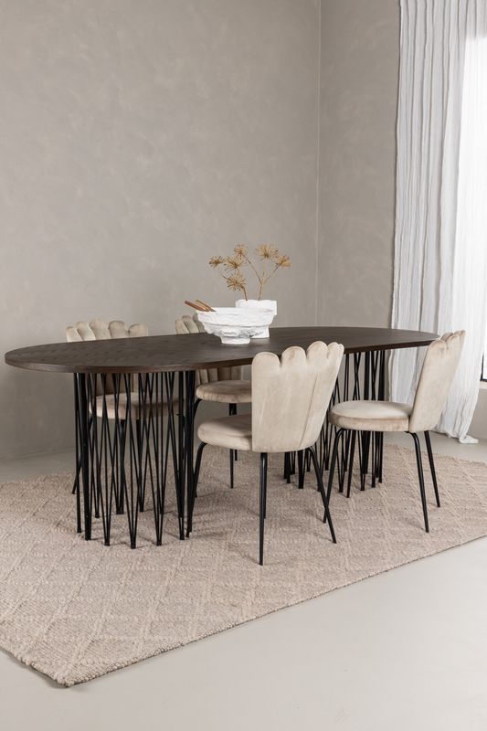 Venture Home Stone Oval Matgrupp