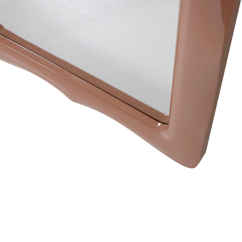 WOOOD Norea Spegel 180x80 cm Trä Högblank Rosa