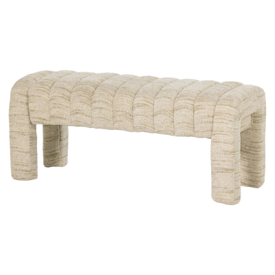 WOOOD Frex Bouclé Klädd Bänk Natur