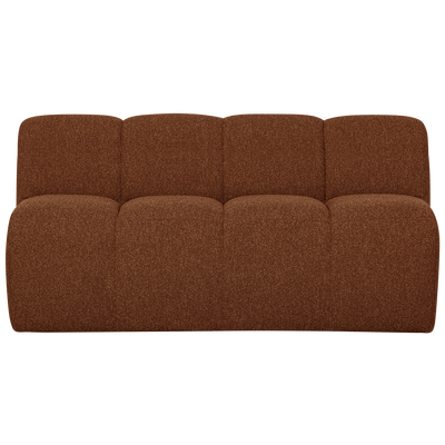 WOOOD Mojo Matbänk 164 cm med Ryggstöd i Boucle Rostbrun