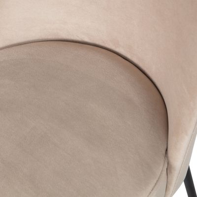 WOOOD Vogue Matstol i Sammet Khaki 2 st