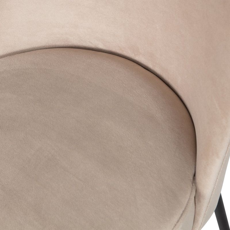 WOOOD Vogue Matstol i Sammet Khaki 2 st