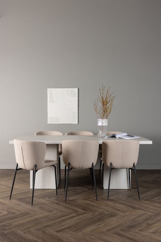 Venture Home Matgrupp Olga med stolar Modesto