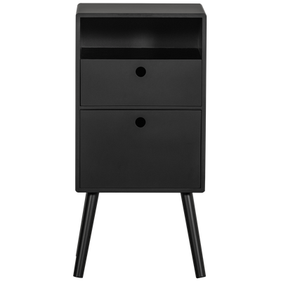 WOOOD Ozzy Sängbord Högt Svart Trä