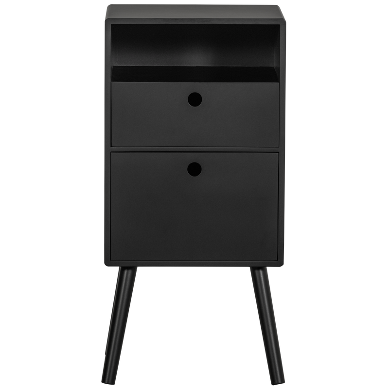 WOOOD Ozzy Sängbord Högt Svart Trä