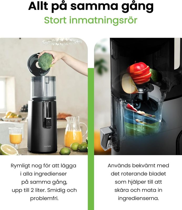 Hurom Slow Juicer H400 Mattsvart