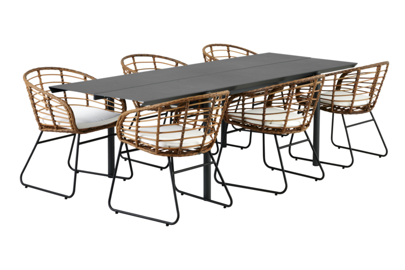 Brafab Covelo Matstol Natur/Vit