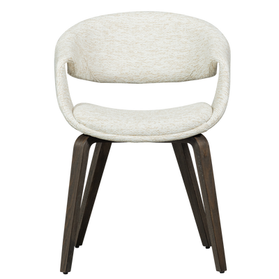 WOOOD Yossi Matstol Naturell med Mörkbruna Träben 2 st