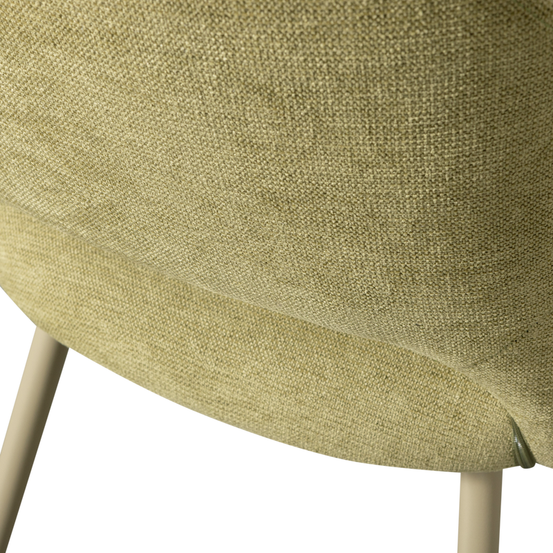 WOOOD Jenny Matstol i Väv Tyg Salviagrön 2 st