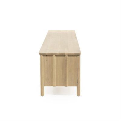 Eleonora TV-bänk Jake med 6 dörrar - Naturlig Ek