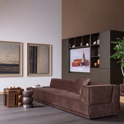 WOOOD Mirrox Sidobord med Spegelglas Brun [FSC]