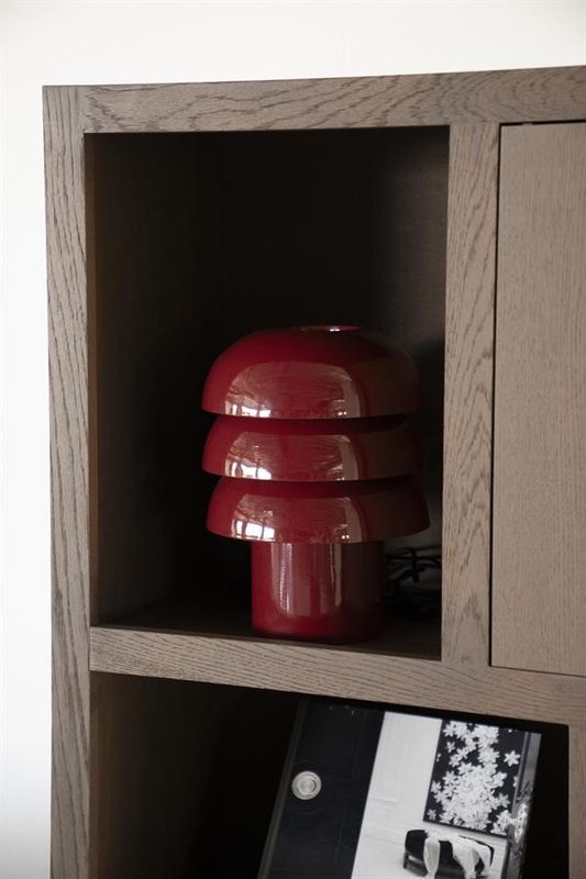 By Boo Curo - Vinröd Bordslampa