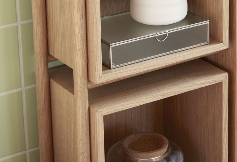 Hübsch Cube Konsolbord Natur 76x25xh90cm