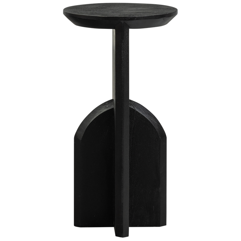 WOOOD Kioni Smal Sidobord i Svart Akaciahus