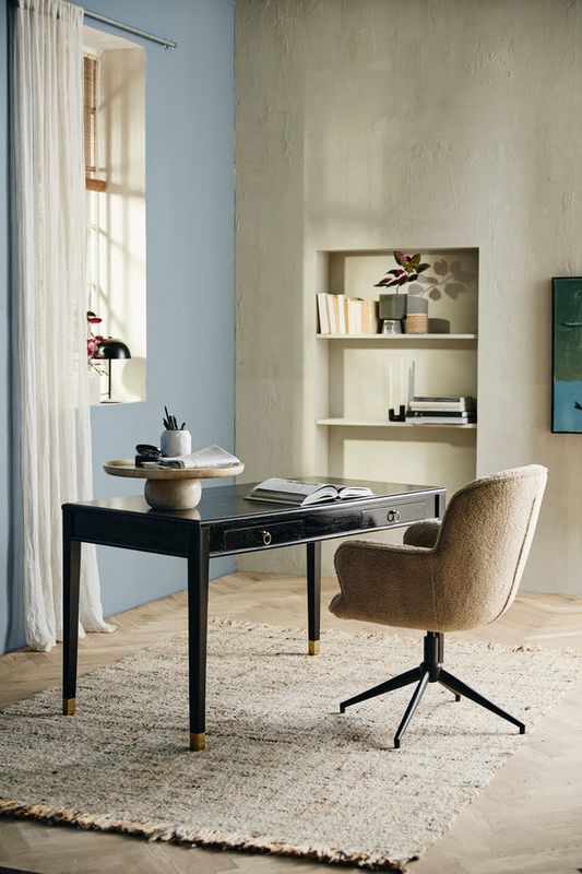 Nordal EMS skrivbord med 2 lådor - svart