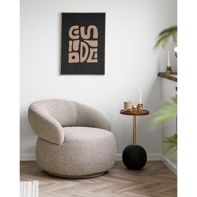 House Nordic Sirone Sidobord Natur / Svart