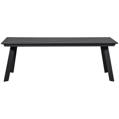 WOOOD Veerle Matbord Aluminium/Polywood Antracit 220x100 cm