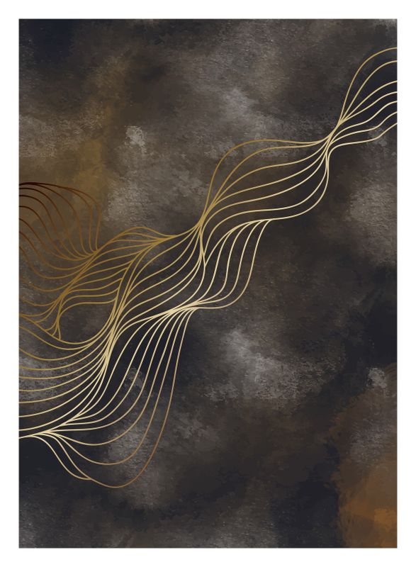 Venture Home Wave Poster Flerfärgad