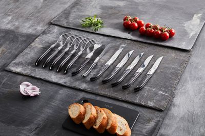 Laguiole By Hâws grillgafflar 6-pack, handtag i svart trä