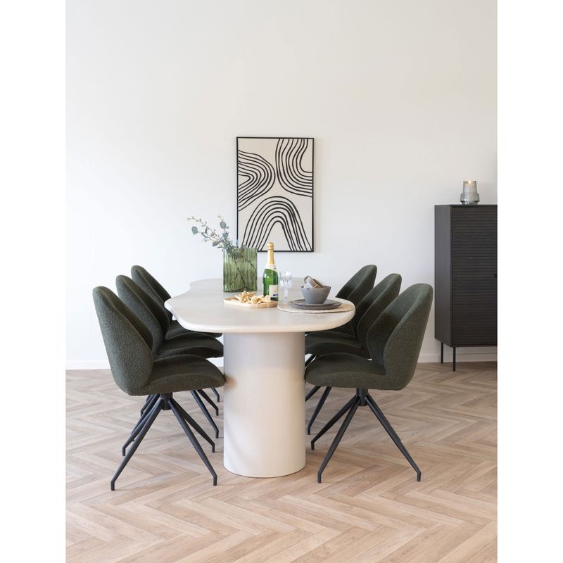 House Nordic Lipari Canvas Print Svart/Beige 60x90 cm