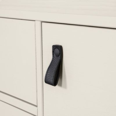 WOOOD SILAS TV-bänk 180 cm i grått trä [FSC-certifierad]