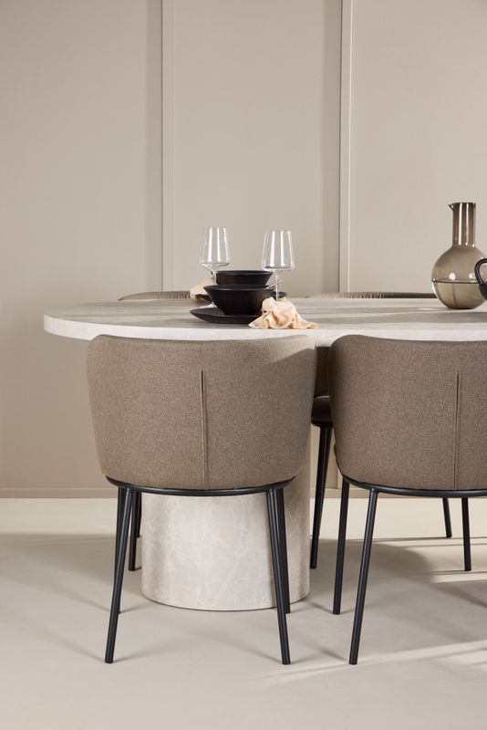 Venture Home Matbord Narvik med Edina Stol