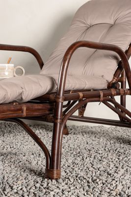 Venture Home Nella Solstol i Mörk Valnöt