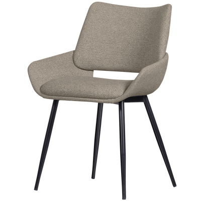 WOOOD Parade Matstol i Melangetextil Sand 2 st