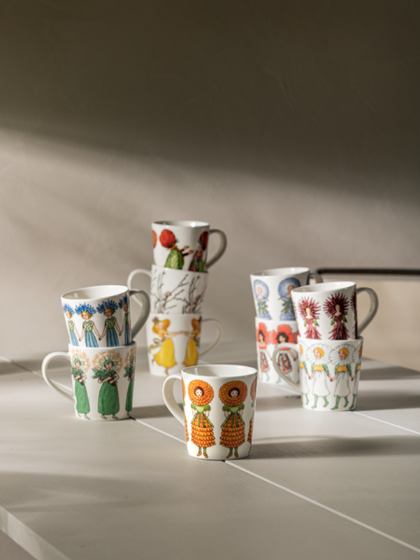 Design House Stockholm Elsa Beskow Mugg Cornflower 40 cl med öra