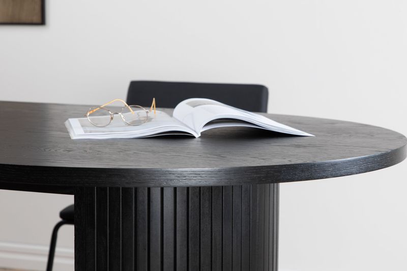 Venture Home Bianca Ovalt Matbord - Svart