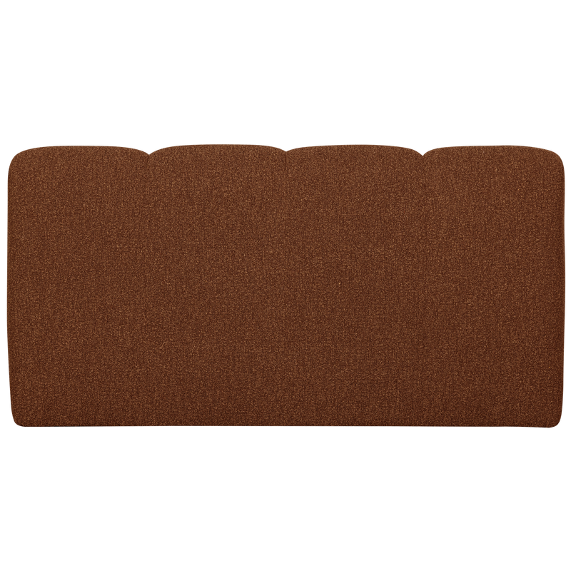 WOOOD Mojo Matbänk 164 cm med Ryggstöd i Boucle Rostbrun