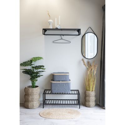 House Nordic Vita Skohylla Svart