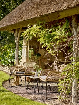 Bloomingville Mundo Loungestol, Brun, Metall