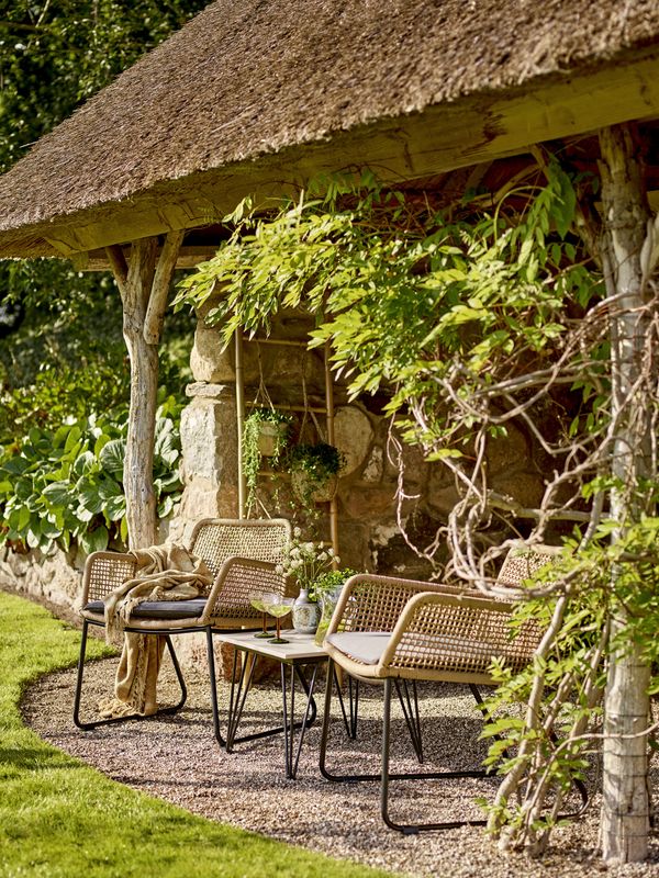 Bloomingville Mundo Loungestol, Brun, Metall