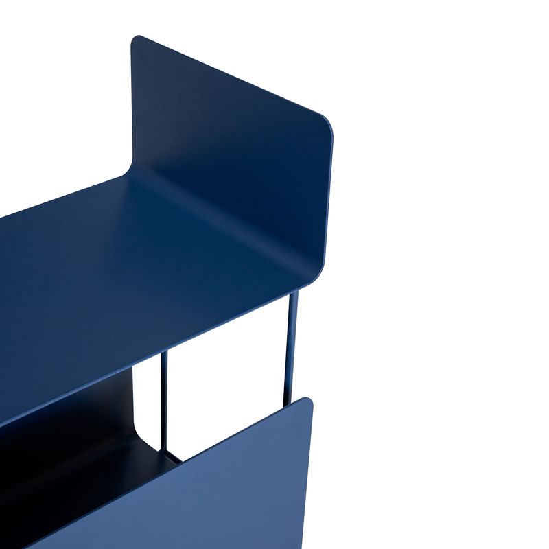 Hübsch Ays serveringsvagn mörkblå 63 x 32 x H66 cm