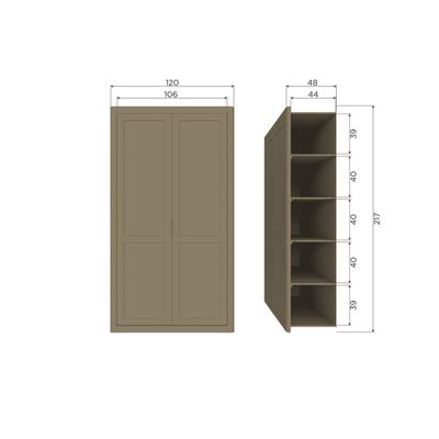 WOOOD Gunnar Förvaringsskåp i Furu Mud