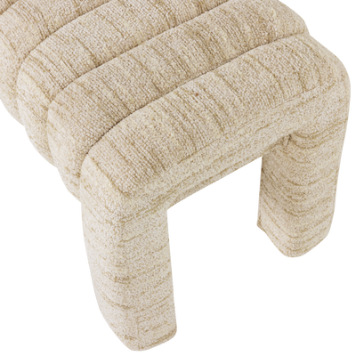 WOOOD Frex Bouclé Klädd Bänk Natur