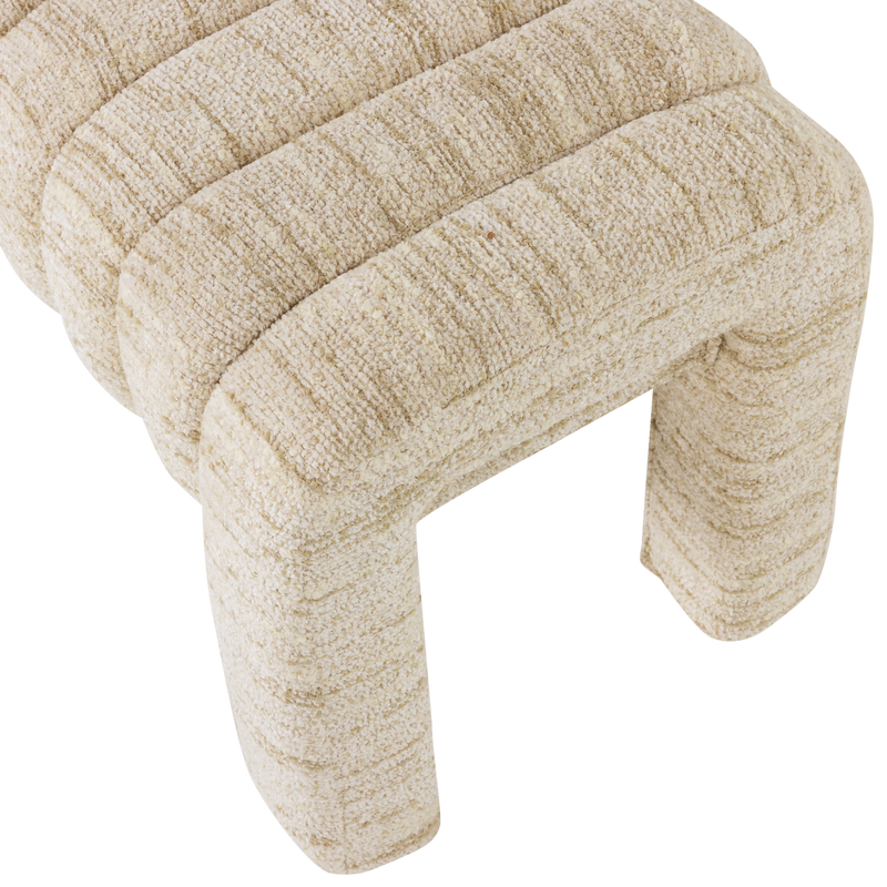 WOOOD Frex Bouclé Klädd Bänk Natur