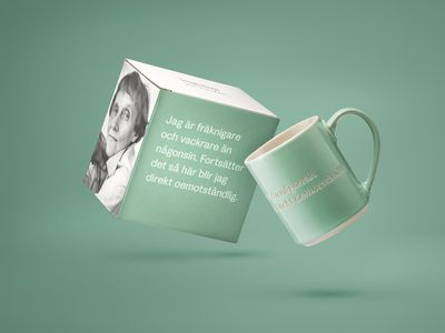 Design House Stockholm Astrid  Lindgren Ljusgrön mugg Nr. 7