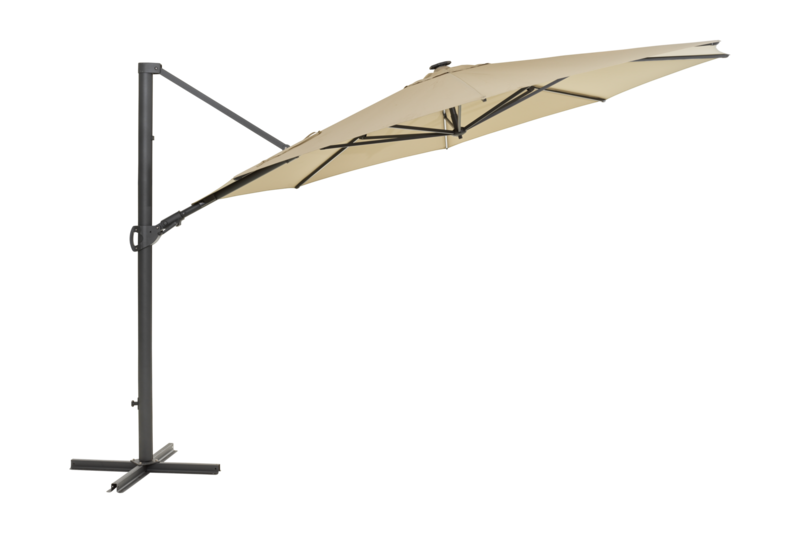 Brafab Cilento Parasoll 350 cm Light Grey / Khaki