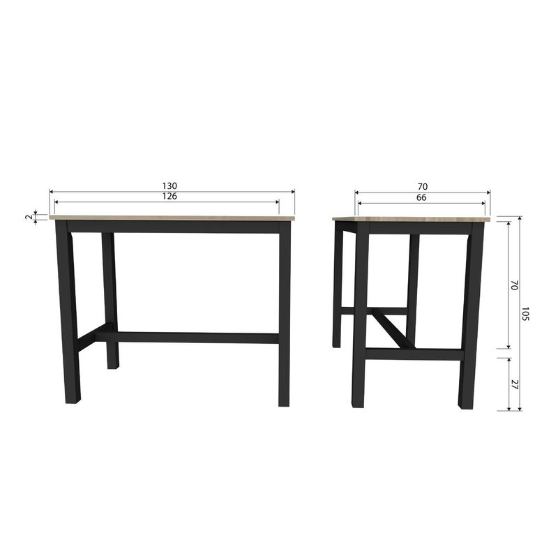 WOOOD SILAS TV-bänk 120 cm i Grenen Dust