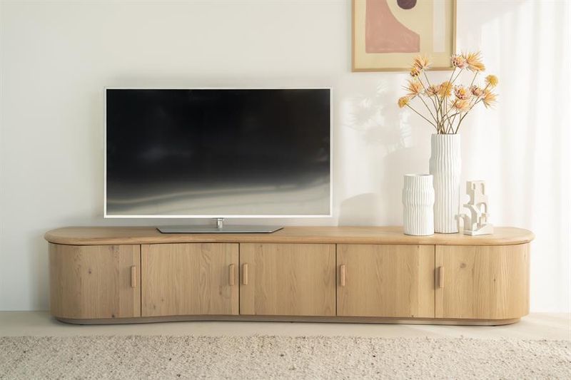 Eleonora TV-bänk Josh 240 cm - Natur
