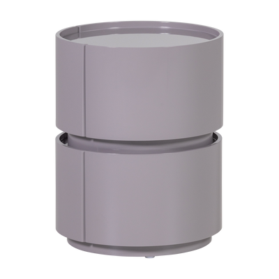 WOOOD Lunex Byrå/Nattduksbord Högblank Ljusgrå