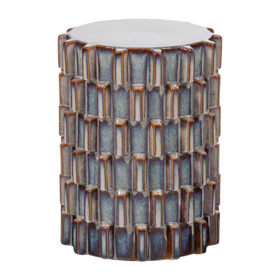 WOOOD Axu Dekorativt Sidobord i Keramik Gråblå