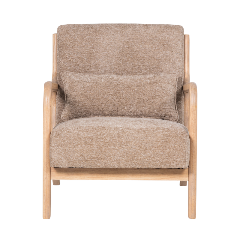 WOOOD Mark Fåtölj i Chenille Sand